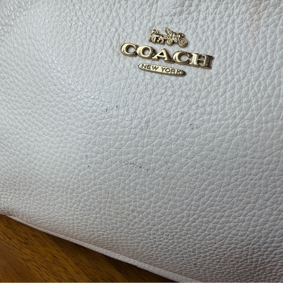 Coach Mini Pebbled Leather Backpack in Chalk 5666 Bag School - Picture 10 of 16